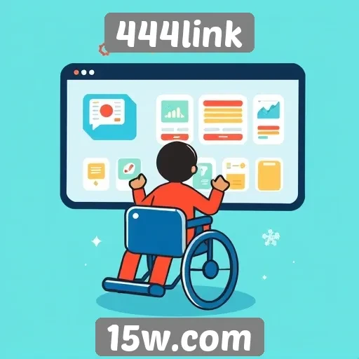 Acessibilidade e interface do usuário no 444link